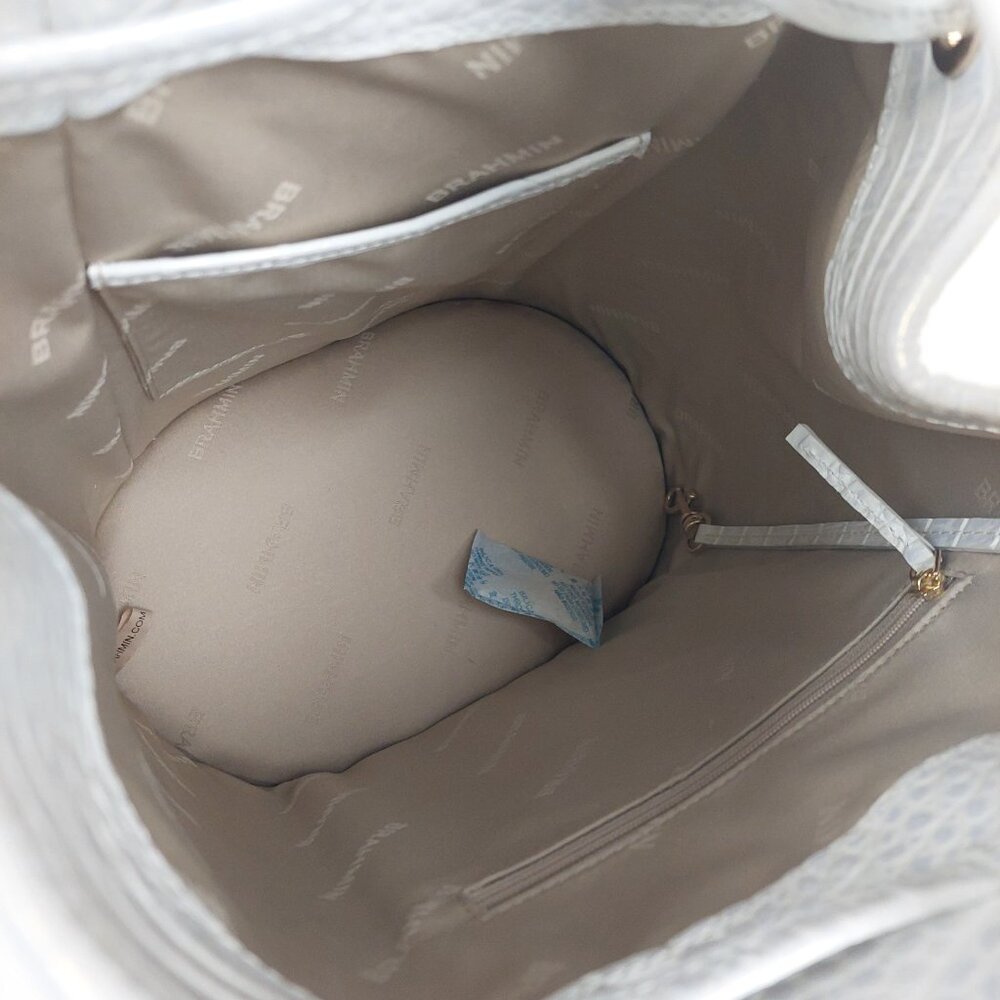 SOLD BRAHMIN Allie Shell White Melbourne Slingback Bag & Cheryl Cardholder SET - Picture 15 of 16